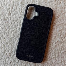 Mulberry Iphone 17 Case Black Small Classic Grain